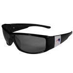 NFL Siskiyou Sports Fan Shop New England Patriots Chrome Wrap Sunglasses One Size Black