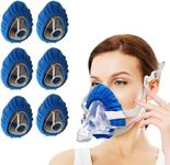 6 Pack Mask Liners Compatible with Medium Size CPAP Full Face Mask,Comfort Reusable Cushion Mask Covers,Absorbs Facial Oils and Moisture Improve The Comfort of Wearing The Mask (Medium Size)