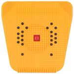 JimXen Acupressure magnetic pyramidal foot power mat therapy for stress and pain relief blood circulation health Care Useful Heel Knee Leg Sciatica massager Yellow (Acupressure Mat)