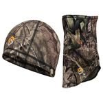 ScentLok Lightweight Camo Beanie & Gaiter Combo - Whitetail Hunting Gear, Mossy Oak Break-up Country, One size