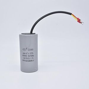 CD60 500uF 500MFD Motor Start Capacitor for Heat Pump Air Conditioner Compressor or Air Condenser AC 450V/370V/250V/100V 50/60Hz ±5%