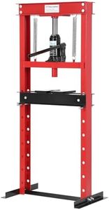 GarveeTech 12 T Hydraulic Press, H-Frame Bearing Press, Adjustable Working Table Height, Strong Load Capacity, for Car Repair Garage