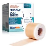 Silicone Scar Sheets (1.8” X 157”), Silicone Scar Tape Roll, Medical Grade Scar Removal Sheets for Keloid Scar Treatment, Old Scars, C-Section, Tummy Tuck, Reusable & Strong Adhesion, Waterproof