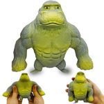 Funny Gray Rubber Monkey Toy,Decompress and Stretch Stress Gorilla,Squeeze Monkey Toy for Kids and Adults,Squishy Gorilla Stress Toy for Relieving Stress and Anxiety,Gift for Birthday,Christmas
