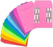 Hygloss Products Library Card Pockets, Self-Adhesive, Self-Adhesive, 10 Assorted Colors, n/a