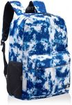 Fenrici Tie Dye Backpack for Boys, Kid's Backpack for Boys, Girls, School Bookbag with Padded Laptop Compartment, Blue, Tie Dye, 17 Inch