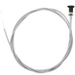 QAZAKY Universal Carburetor Push Pull Choke Control Cable for 60-122 60122 290-835 290835 Lawn Tractor Mower 96" Conduit Go Kart Carts Mini Bike Oregon Lincoln F162 F163 SA200 SA250