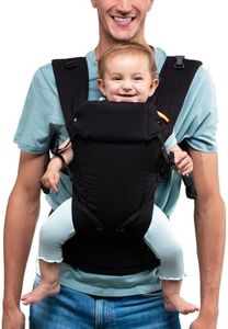 Beco Gemini Baby Carrier Newborn to Toddler - 100% Cotton Baby Body Carrier, Baby Carrier Backpack & Baby Front Carrier with Adjustable Seat, Ergonomic Baby Holder Carrier 3-16 kg (Metro Black)