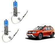 WolkomHome Car H3 halogen headlight Fog lamp bulb 12V - 100W 5000K Cool Blue Ultimate White for Renault Duster T2
