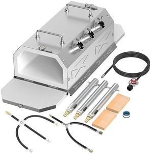 Nelyrho Propane Blacksmith Beginner Forge Kit With 30PSI Regulator, Three Burner Professional Artists Hobby Knife Making Blacksmith Tools (Three Burner)