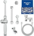 RinseWorks - Patented Aquaus 360 Diaper Sprayer - NSF Certified for Legal Installation - 3 Year Warranty - Dual Spray Pressure Controls - SafeSpray Valve Core, StayFlex Hose