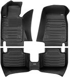 TuxMat - for BMW 3-Series Sedan xDrive 2019-2025 Models - Custom Car Mats - Maximum Coverage, All Weather, Laser Measured - This Full Set Includes 1st and 2nd Rows