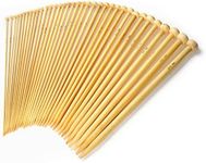 LIHAO 36 PCS Bamboo Knitting Needle