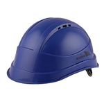 KARAM ISI Marked Safety Helmet for Construction & Outdoor Activities | Adjustable Chin Strap & Slider Type Adjustment | Lightweight, Comfortable & Durable Hard Hat | Lamination Blue | PN545