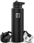 Iron Flask Sports Water Bottle - 40 Oz, 3 Lids (Straw Lid), Leak Proof, Vacuum Insulated Stainless Steel, Double Walled, Thermo Mug, Metal Canteen