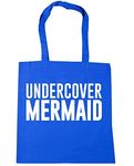 HippoWarehouse Undercover Mermaid Tote Shopping Gym Beach Bag 42cm x38cm, 10 litres