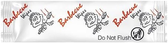 Diamond Wipes Pre-moistened Hand Wipes - “BBQ and Grill” Logo 10x8” Extra Thick Pack of 1000 Individually Wrapped Wet Wipes For Cookouts, BBQs, Catering