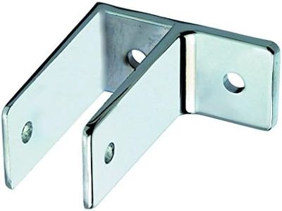 Harris Hardware TP1846-B One Ear Die Cast Zamac Chrome Plated Wall Bracket with 1-1/4" Panel Thickness 2-5/8" Bracket Height 2-5/8" Base Length 1-5/16" Base Width