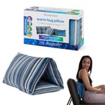 Brookstone HUG'ZZZ Soft Pillow | Microwaveable Gel Pack for Warming Sensation, Comfort & Support | Flexible Fold, Roll, or Wedge Pillow for Cozy Support | Perfect Sitting, Napping, or Hugging Pillow