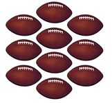 Beistle 57079 10-Pack Miniature Football Cutouts for Parties, 4-1/2-Inch