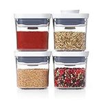 OXO Good Grips 4-Piece POP Mini Container Set, White, 4 Piece Set