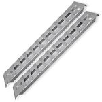 GEN-Y Hitch Heavy Duty Aluminum Loading Ramps - Set of 2, 6 Foot Long x 14 Inches Wide, 6000 lbs Capacity, Hybrid Hook and Plate Ends, Serrated Cross Rungs for Maximum Traction