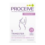 Proceive® Pregnancy Trimester 1 (1-12 Weeks) Vitamin & Mineral Supplements 60 Capsules - Vegan