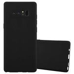 cadorabo Case works with Samsung Galaxy NOTE 8 in CANDY BLACK - Shockproof and Scratch Resistant TPU Silicone Cover - Ultra Slim Protective Gel Shell Bumper Back Skin