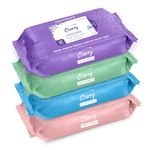 Clerry Daily Cleansing Facial Wipes 100 Total - 25 Each - Pack of 4 | Wet Wipes for Face with Aloe, Rose,Lavender & Vitamin E | Makeup Remover Wipes| Hydrating,Refreshing, Soothing| pH Balanced