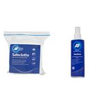 AF Safecloths General Use Absorbent Lint-free 340x320mm Ref SCH050 [Pack of 50] &Isoclene Cleaning Pump Spray - 250ml