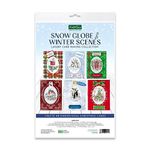 Katy Sue Snow Globe & Winter Scenes Luxury Christmas Card Making Collection - Makes 12 5x7 Inch Cards & Contains Cards, Toppers, Inserts, Decoupage, Flower Soft®, Display Globes, Envelopes & More