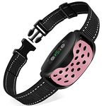 Anti Barking Dog Collars, Bark Collar Stop Dog Barking with Vibration & Beep Modes Harmless Training Dog Collar for Small Medium Large Dogs No Bark Collar Rechargeable IP67 Waterproof Humane-Pink