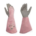 Gardening Gloves with Long Sleeves,Intra-FIT Durable Rose Garden Gloves Protect Palm & Forearm While Digging Planting Pruning