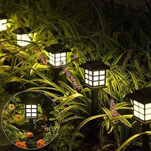 Solpex Solar Outdoor Lights,12 Pack Solar Path Lights, Solar Walkway Lights Outdoor, Solar Garden Lights, Solar Pathway Lights Outdoor Waterproof for Garden, Yard, Landscape and Driveway(Warm White