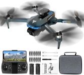 Brushless Motor Drone - 4K Camera Drones for Adults - FPV Foldable RC Quadcopter with Carrying Bag,40-min Flight Time,90° Adjustable Lens,One Key Take Off/Land,360° Flip,Christmas Gifts for beginners