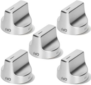 Metal W11510456 W11620567 Gas Stove Knob Replacement Compatible with Whirlpool Gas Range Knobs WFG525S0JS5 WFG550S0LZ5 WFG550S0LZ4 WFG525S0JS5 WFG525S0JZ5