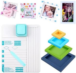 Briartw All-in-One Shadow Box Punch Board with Scoring Tool for DIY Making 2", 3", 4", 5" Shadow Boxes & Sleeves | Beginner-Friendly Scoring & Punching Tool for Paper Crafting