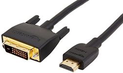 Amazon Basics HDMI to DVI Adapter Cable, Black, 3 Feet, 10-Pack