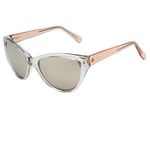 Guess Women's Sonnenbrille GU7323 58G64 Sunglasses, Transparent, 58