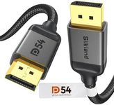 Silkland DisplayPort 2.1 Cable, DP 2.0 Cable [16K@60Hz, 10K@60Hz, 8K@120Hz, 4K@240Hz 165Hz 144Hz] 80Gbps HDR, HDCP DSC 1.2a, Video Display Port 2.1 Cord Compatible FreeSync G-Sync Gaming Monitor, 6FT