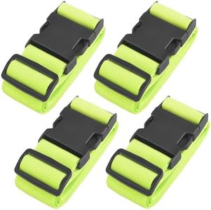 TRIWONDER Luggage Connector Straps Suitcase Belts with Buckle Adjustable Packing Straps Add a Bag Utility Belt for Sleeping Bag Travel Camping Hiking (02 Green - 1.8m - 50mm)