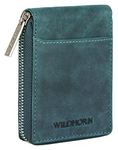 WildHorn RFID Blocking Leather Wallet for Men | Vertical Credit Debit Card Holder Leather Wallet for Men