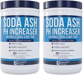 Essential Values 2 Pack PH Increaser (2 LBS per Bottle) - Soda Ash is Perfect for Balancing & Maintaining Hot Tubs, Spas, Pools - Fight Corrosion & Acidic Water Safely, Proudly Made in USA