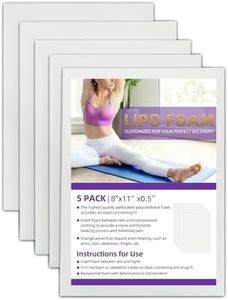 Hayunfiys 5 Pack Lipo Foam - Post Surgery Ab Board for Use with Post Liposuction Surgery Flattening Abdominal Compression Garments Liposuction Foam Pads for Recovery 8" X11