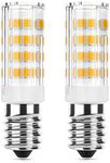 DiCUNO E14 LED Light Bulb 4W (40W Halogen Equivalent), Warm White 3000K 400LM, 220V, Non-dimmable, Small Edison Screw Bulb for Fridge/Cooker Hood, 2-Pack