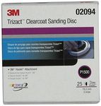 3M 02094 Trizact Hookit 3" P1500 Grit Clear Coat Sanding Disc