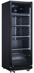 wDesigns Drinks Fridge Bottle Fridge 360 Litres Volume and Glass Door Complete Black