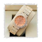 STYLEDOSE Watches for Women Round Numerical Dial Girls Watches Analogue Quartz Movement Ladies Watch Stainless Steel Adjustable Bracelet Chain Watches for Girls. (Rose Gold)