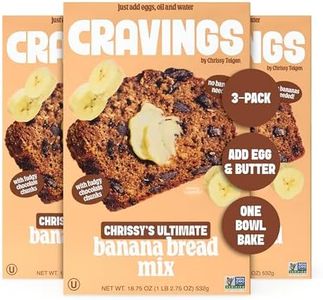 Cravings by Chrissy Teigen Banana Bread Mix - Just Add Eggs, Oil, Water - Banana Cake or Banana Muffin Mix (Pack of 3)