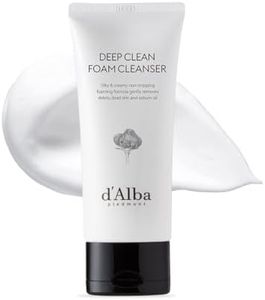 d’Alba Italian White Truffle Deep Foam Cleanser, Vegan Skincare, Gentle Foam Cleanser with White Truffles for All Skin Types, Safe for Sensitive Skin, Hypoallergenic, Korean Skincare (80ml)